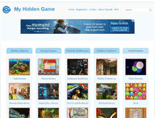 Tablet Screenshot of myhiddengame.com